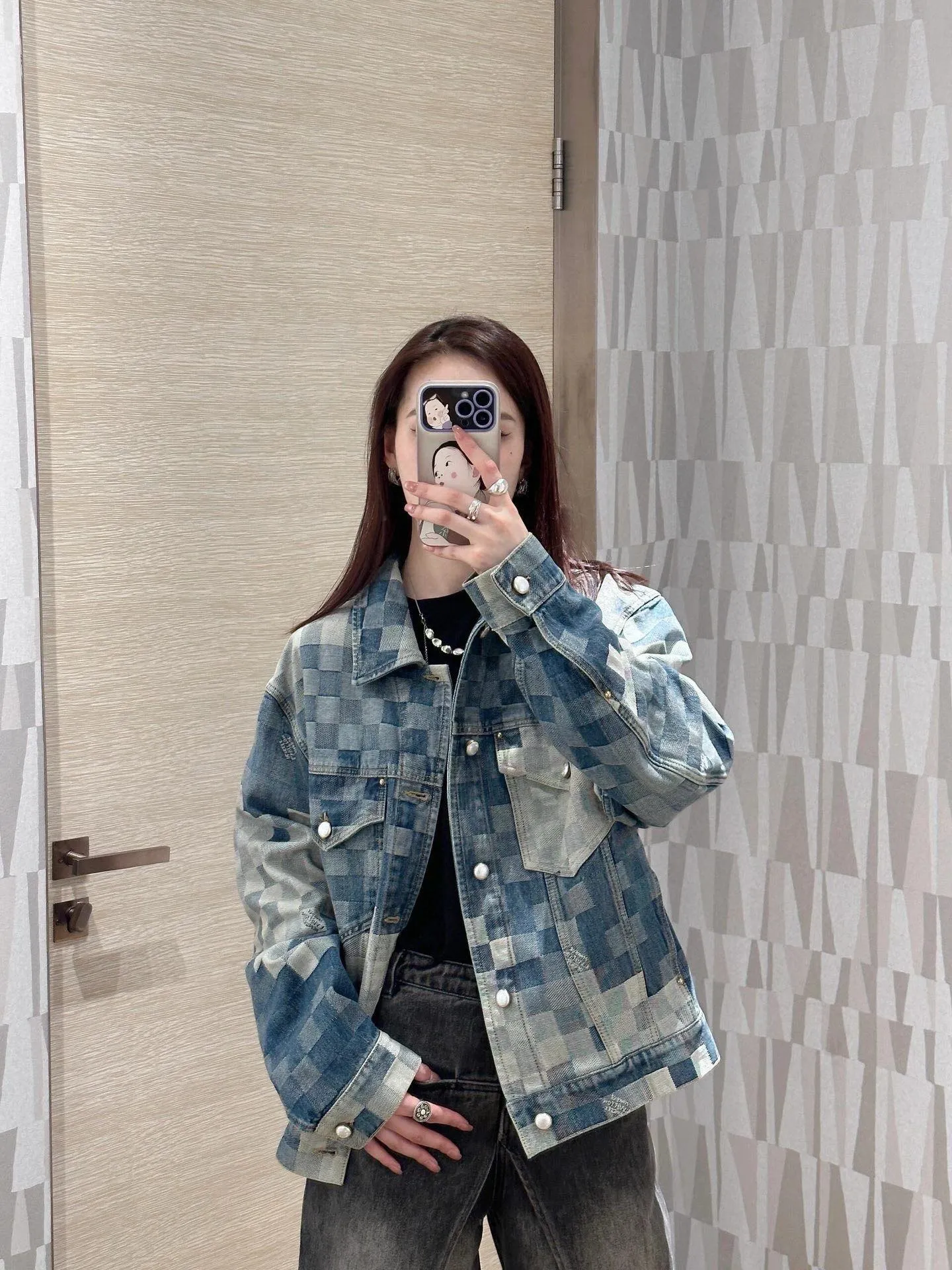Louis Vuitton/Louis Vuitton mosaic denim jacket